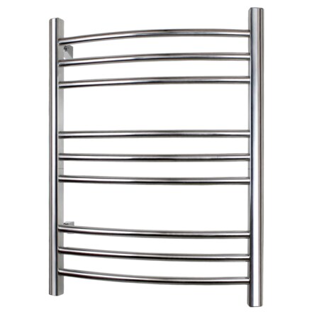 Warmlyyours Riviera Towel Warmer - Hardwired - 9-bars - Brushed Stainless Steel TW-R09BS-HW
